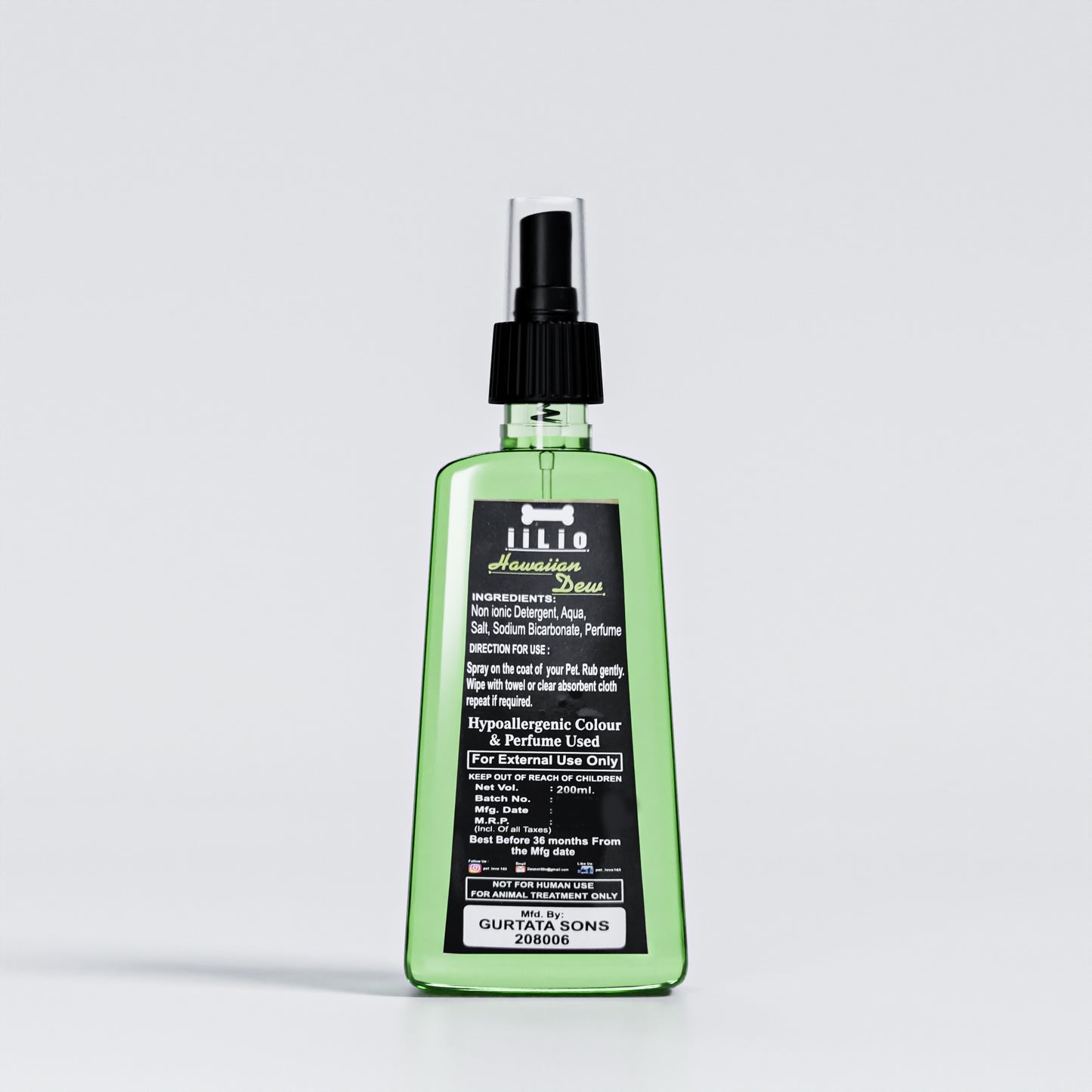 iiLio Pet Drybath 200ml for Spa Grooming at home - iiLio Pet Products