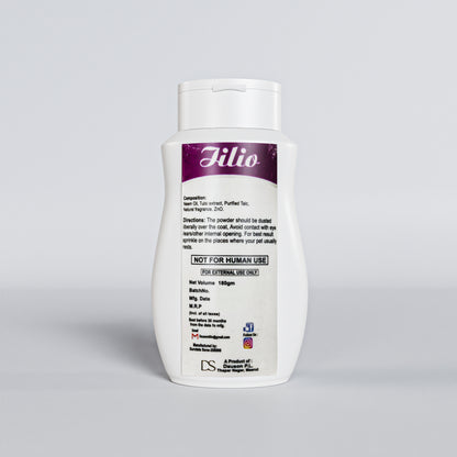 iiLio Anti-itch powder with tulsi and lavender extracts for dogs 180 grams.