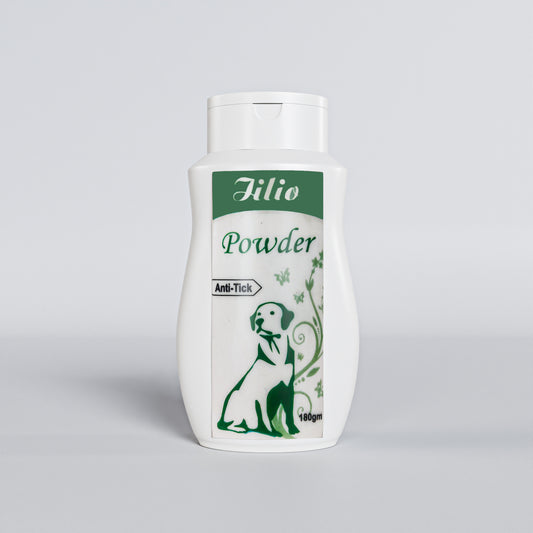 iiLio Anti-Tick Powder  with Neem extracts for dogs 180 grams.