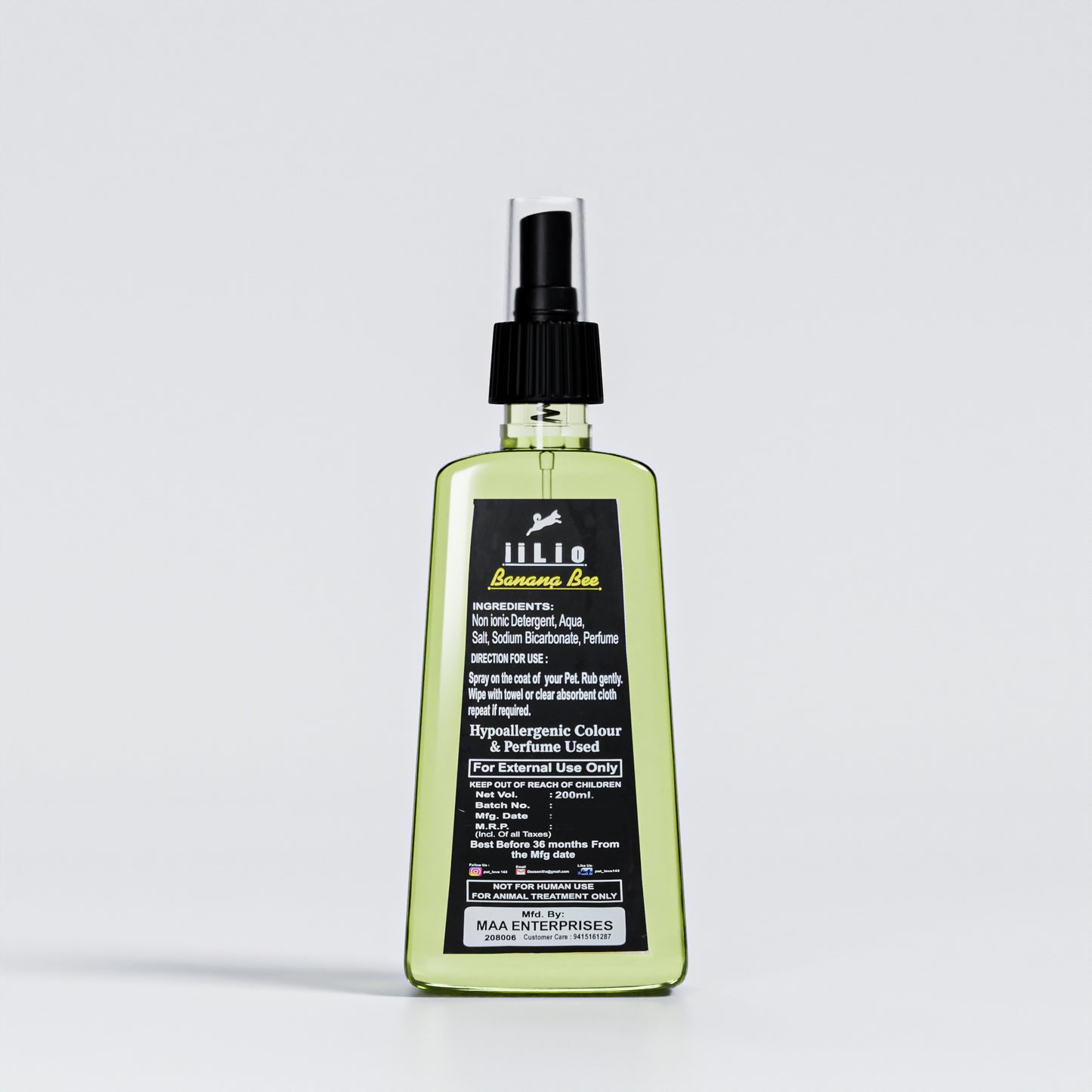 iiLio Pet Drybath 200ml for Spa Grooming at home - iiLio Pet Products