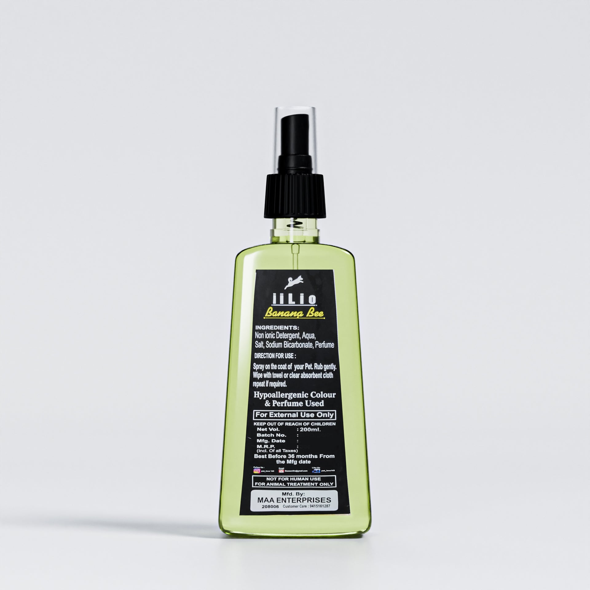 iiLio Pet Drybath 200ml for Spa Grooming at home - iiLio Pet Products