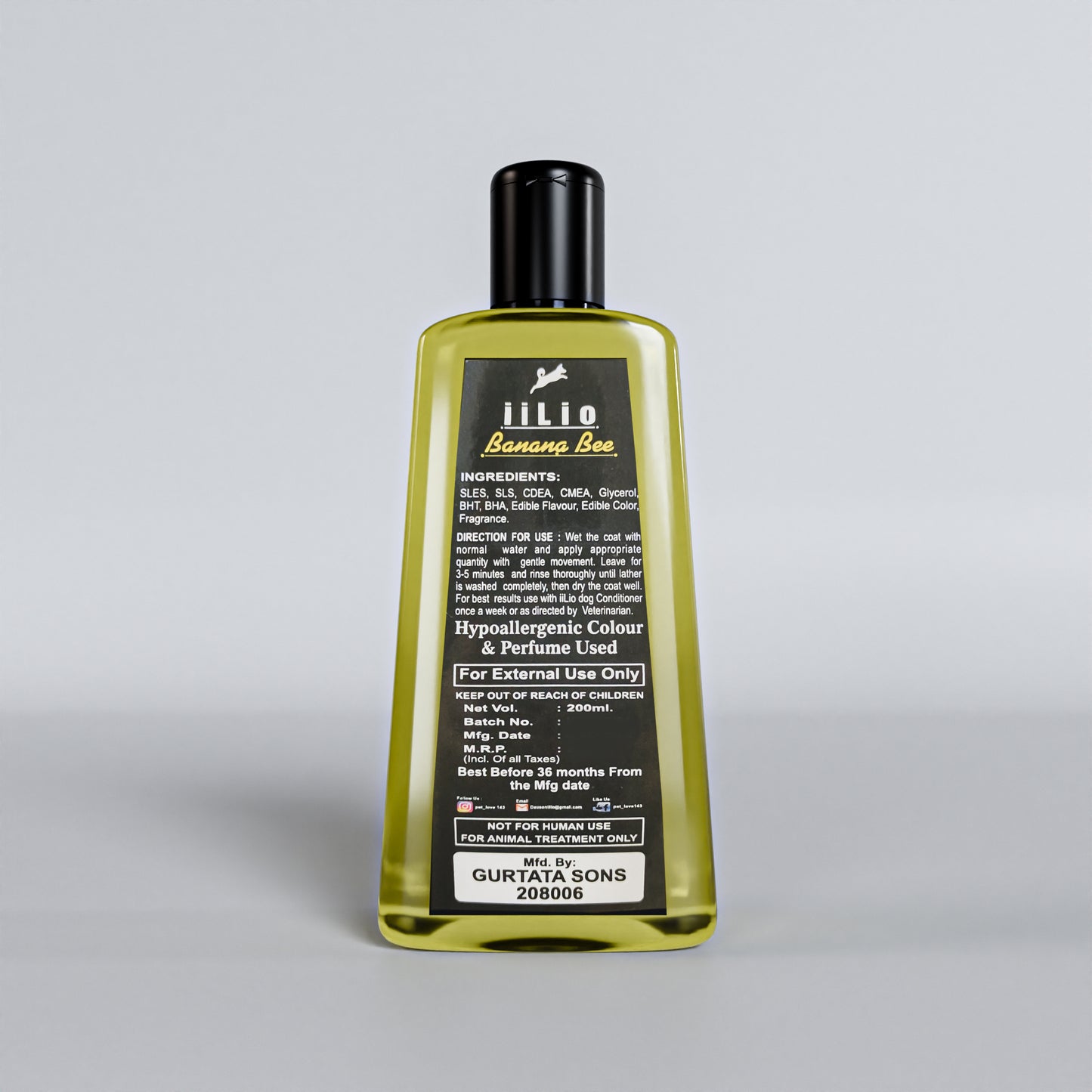 iiLio Pet WASH 200ml for Spa Grooming at home - iiLio Pet Products