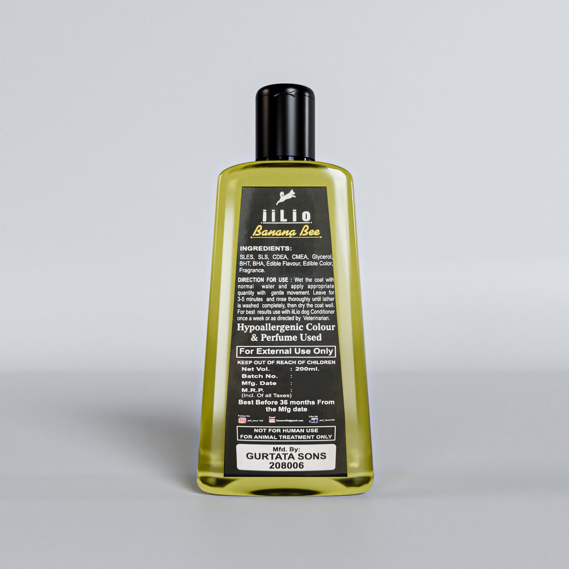 iiLio Pet WASH 200ml for Spa Grooming at home - iiLio Pet Products