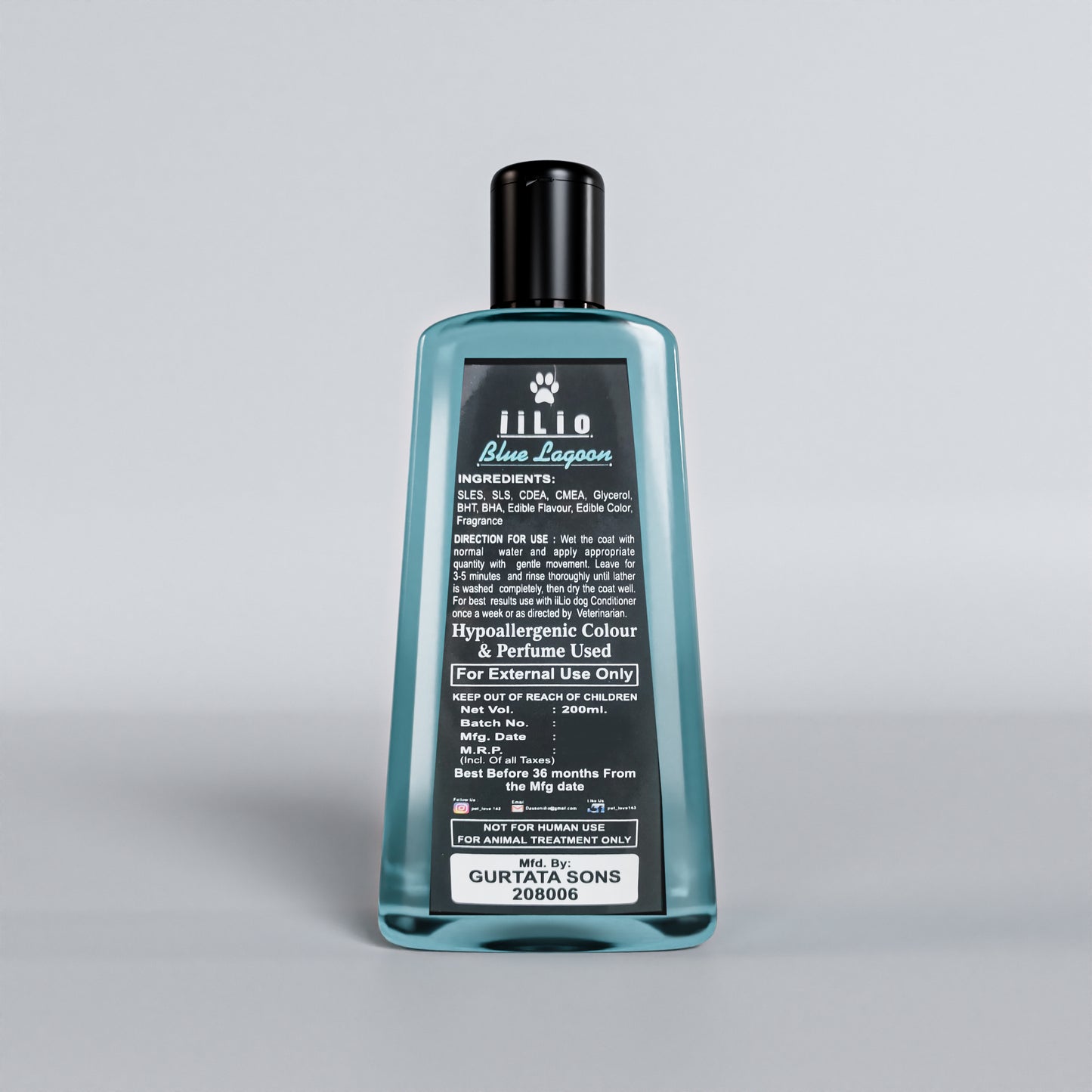 iiLio Pet WASH 200ml for Spa Grooming at home - iiLio Pet Products
