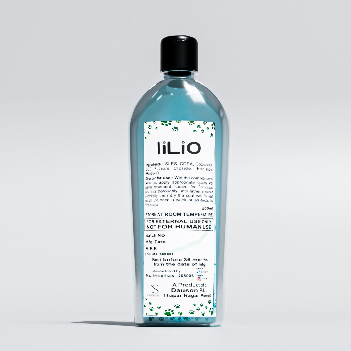 iiLio Cool-n-Mint Dog wash Summer special for instant heat relief.