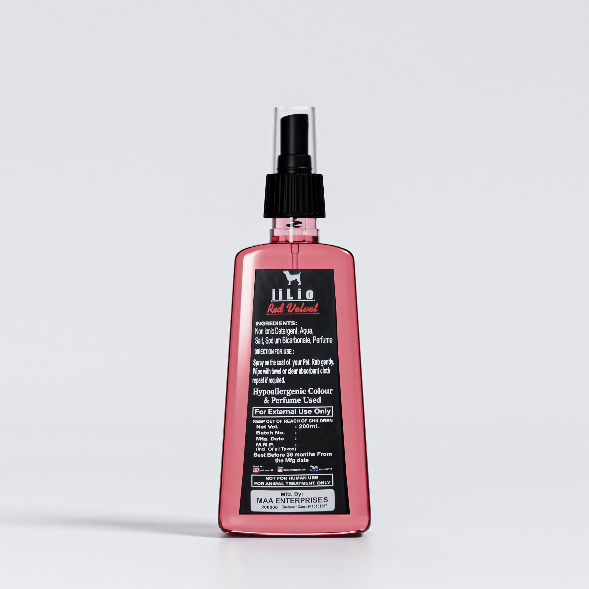 iiLio Pet Drybath 200ml for Spa Grooming at home - iiLio Pet Products