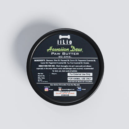 iiLio Paw Butter / cream for moisturizing dog paws- 80 gms.