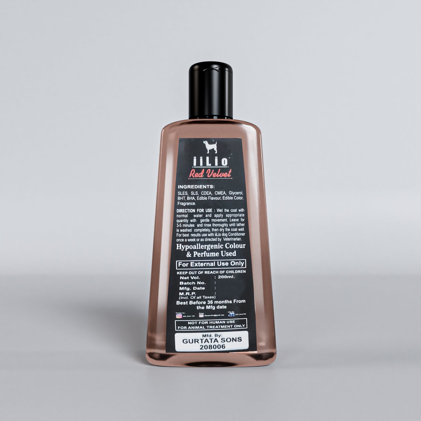 iiLio Pet WASH 200ml for Spa Grooming at home - iiLio Pet Products