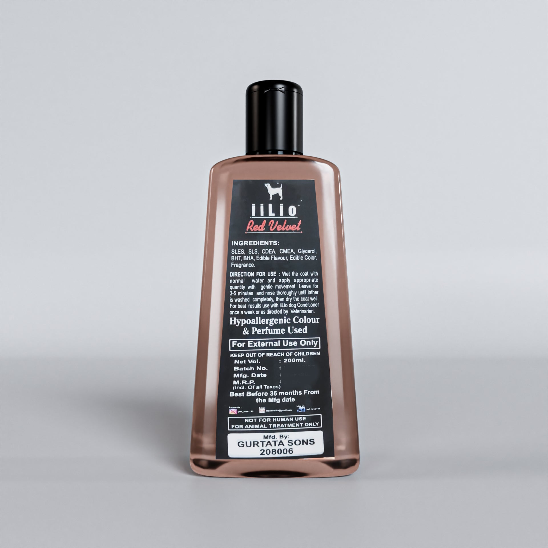 iiLio Pet WASH 200ml for Spa Grooming at home - iiLio Pet Products