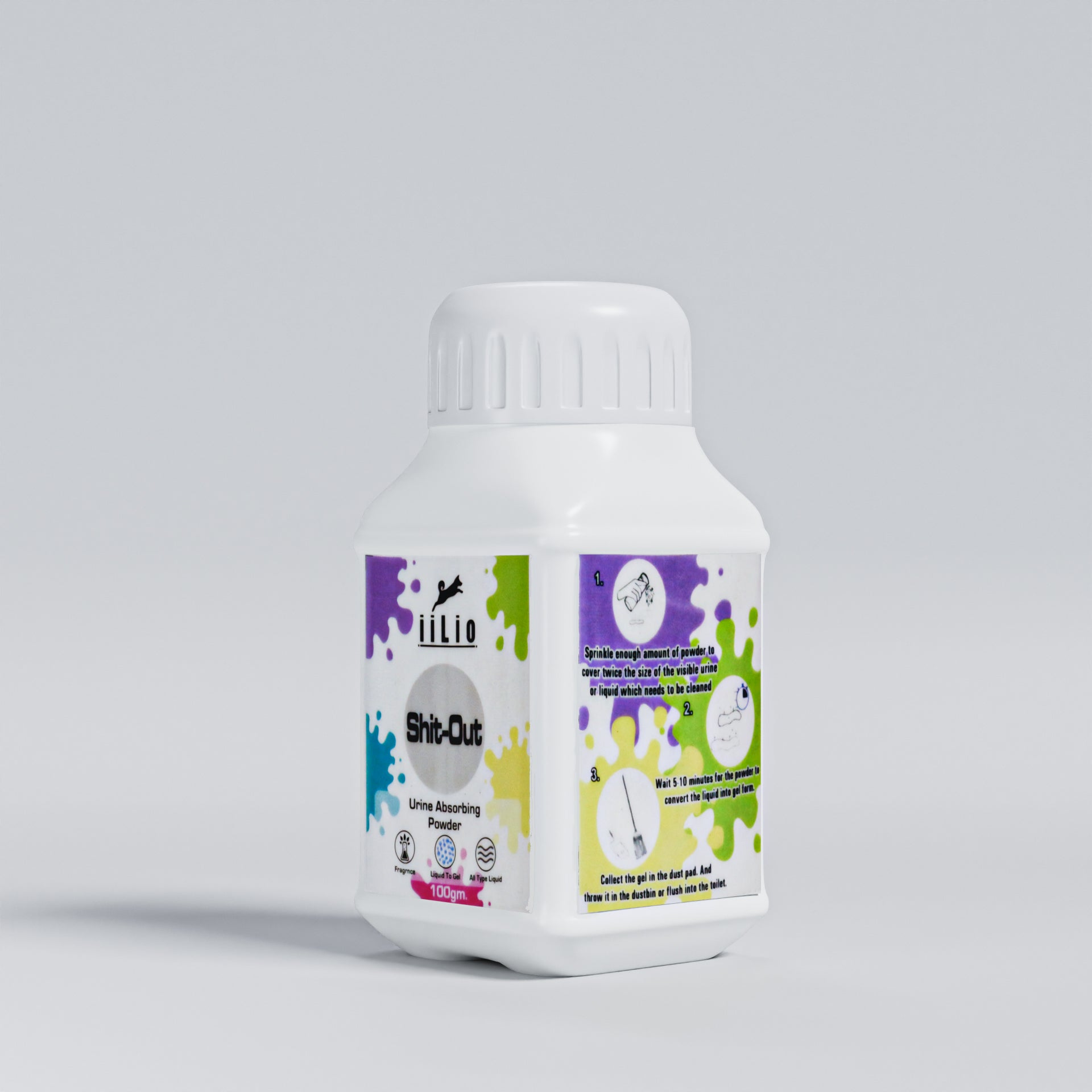 iiLio Shit-Out Pee Absorption powder - 100gms - iiLio Pet Products