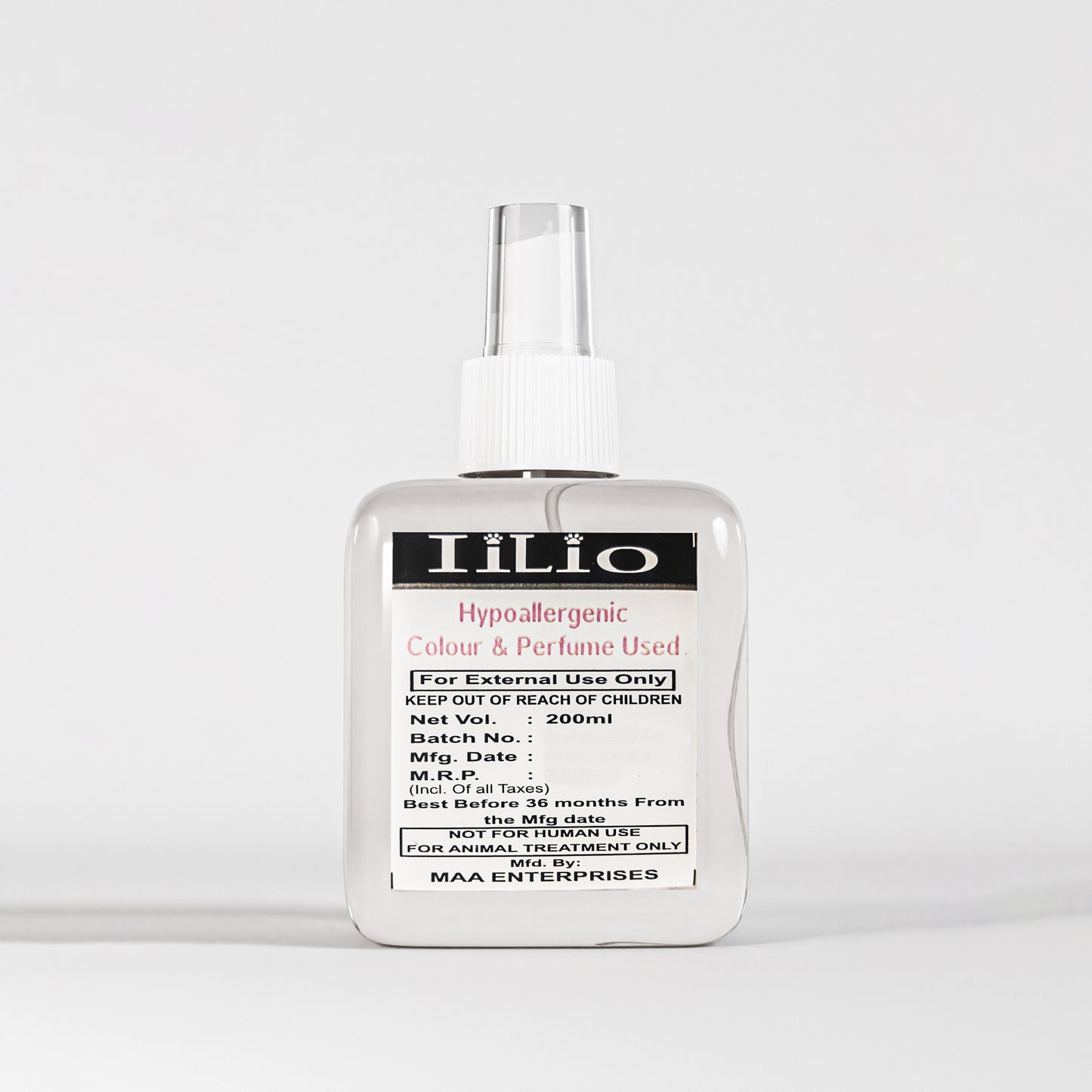 iiLio Small DRYBATH 200ml shampoo for rabbits , guinea pigs , hamsters , chinchilla & mouse. - iiLio Pet Products