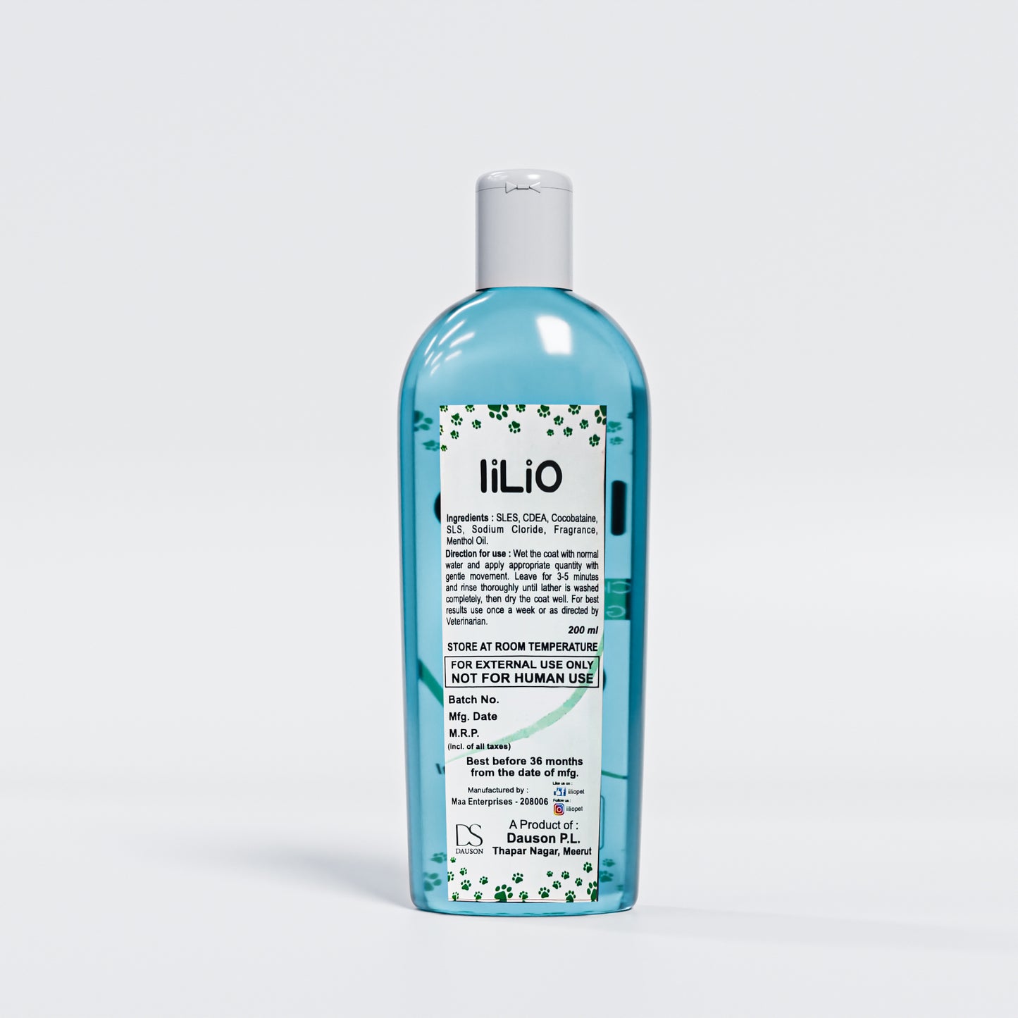 iiLio Cool-n-Mint Dog wash Summer special for instant heat relief.