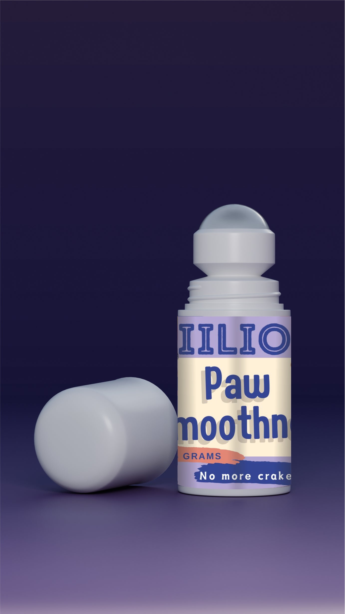 iiLio Paw Smoothner for cracked and rough dog and cat paws. (65 grams)