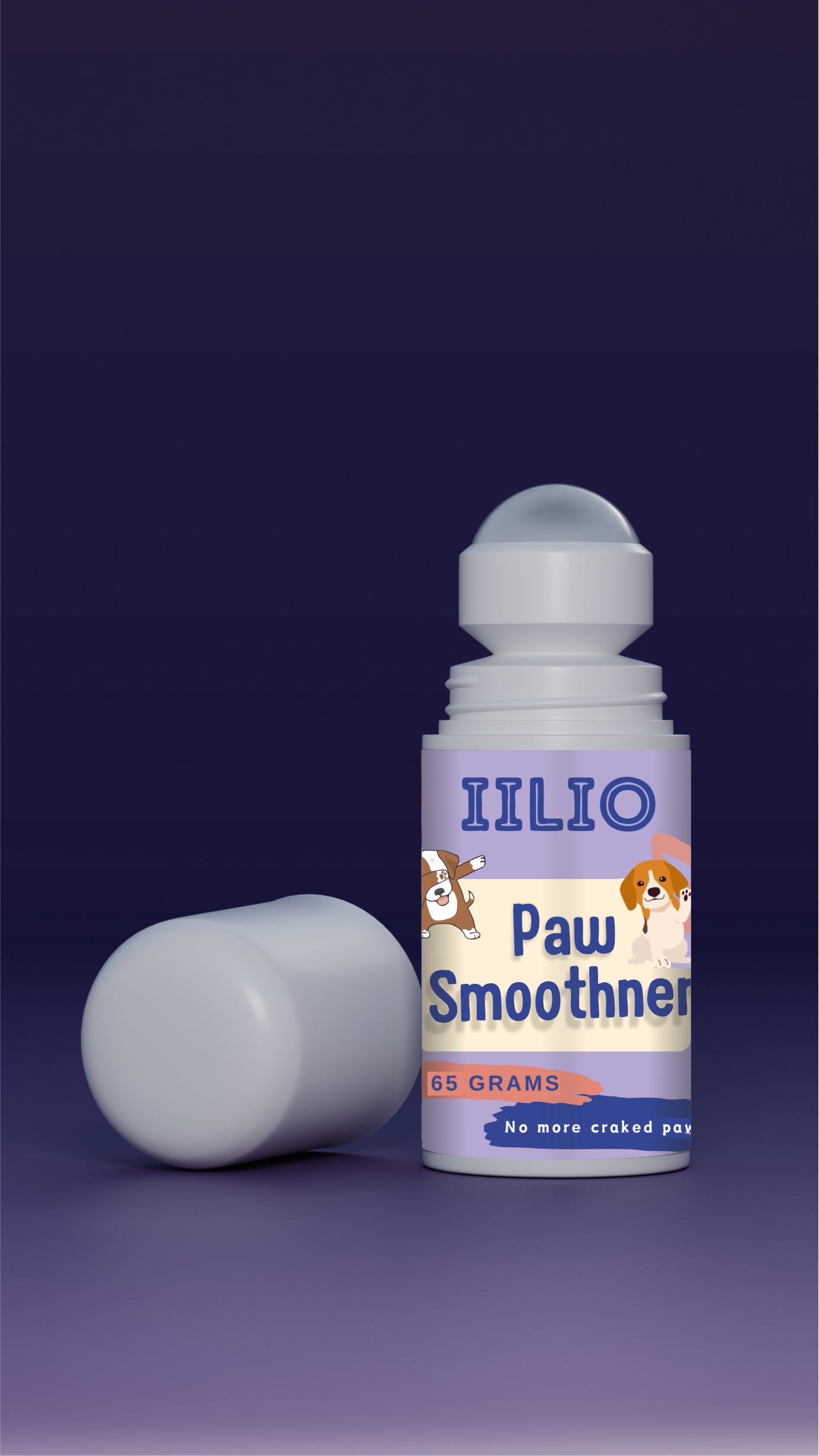 iiLio Paw Smoothner for cracked and rough dog and cat paws. (65 grams)